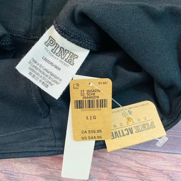 VS PINK High Waist Full Length Cotton Leggings Large - Picture 8 of 9